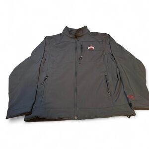 Men's Ohio State zip up Gray Softshell Jacket - Branded Logo